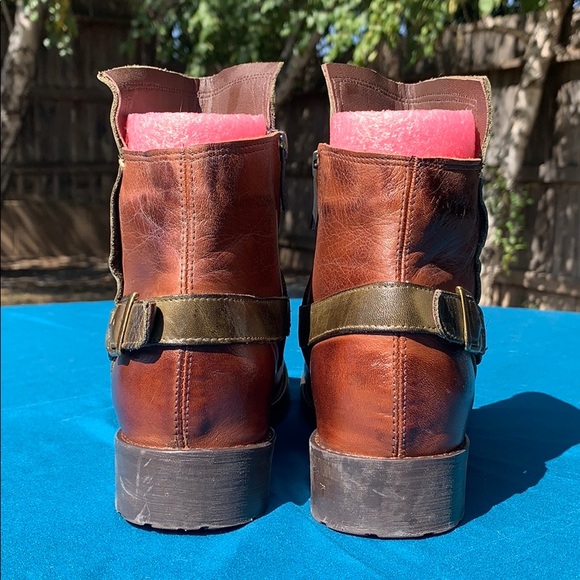 Jafa 2129 Olive & Brown Ankle Boots Size 37 - Picture 7 of 10